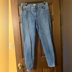 Madewell 9 inch high rise skinny jeans light/medium wash - size 32